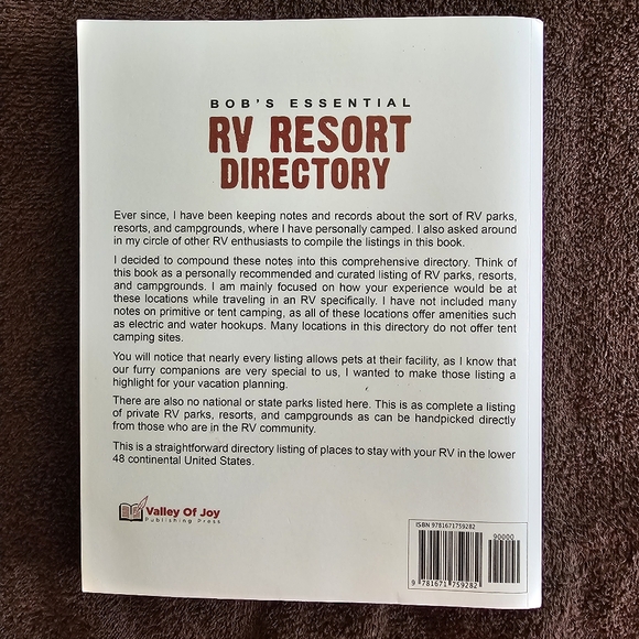 Bob's Essential RV Resort Directory - Picture 7 of 7